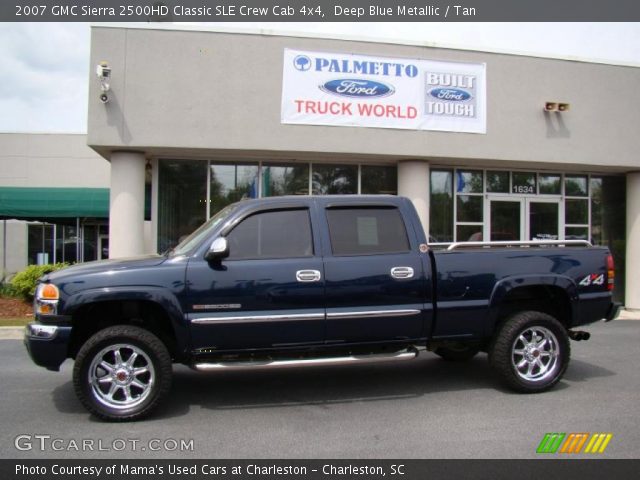 2007 GMC Sierra 2500HD Classic SLE Crew Cab 4x4 in Deep Blue Metallic