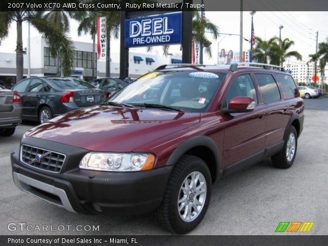 2007 Volvo XC70 AWD Cross Country in Ruby Red Metallic
