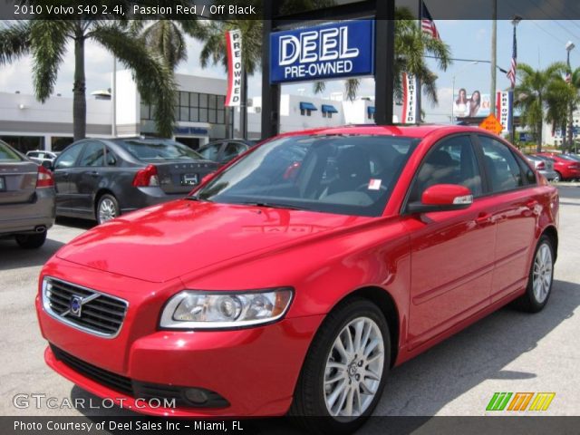 2010 Volvo S40 2.4i in Passion Red