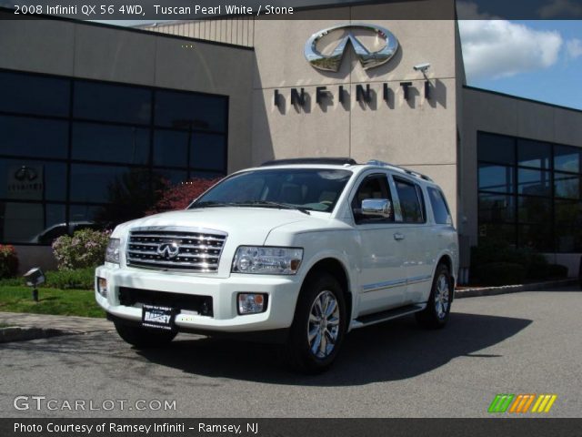 2008 Infiniti QX 56 4WD in Tuscan Pearl White