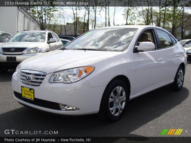 2010 Hyundai Elantra GLS in Nordic White