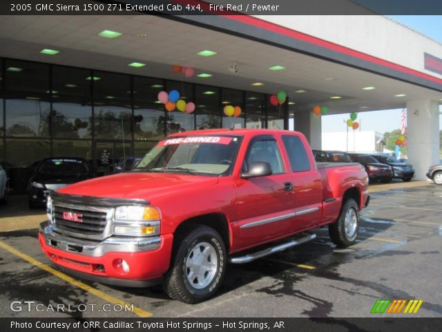 2005 GMC Sierra 1500 Z71 Extended Cab 4x4 in Fire Red