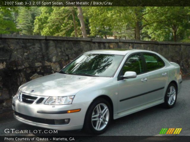 2007 Saab 9-3 2.0T Sport Sedan in Silver Metallic