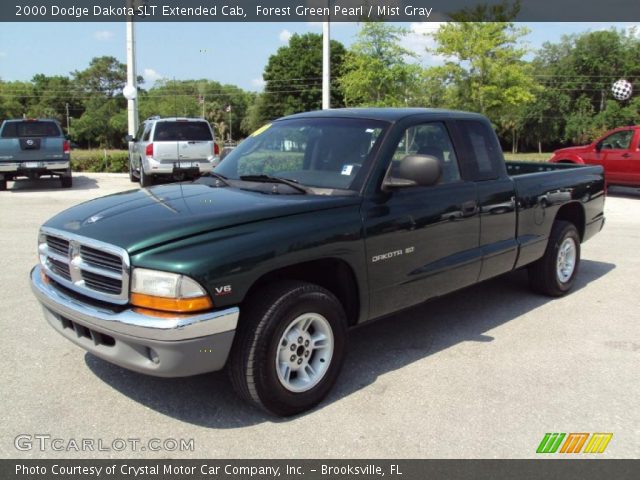 2000 Dodge Dakota SLT Extended Cab in Forest Green Pearl