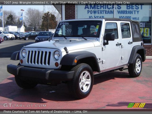 2007 Jeep Wrangler Unlimited X in Bright Silver Metallic