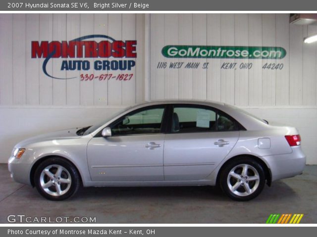 2007 Hyundai Sonata SE V6 in Bright Silver