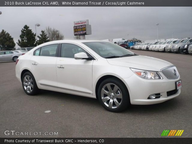 2010 Buick LaCrosse CXL AWD in White Diamond Tricoat