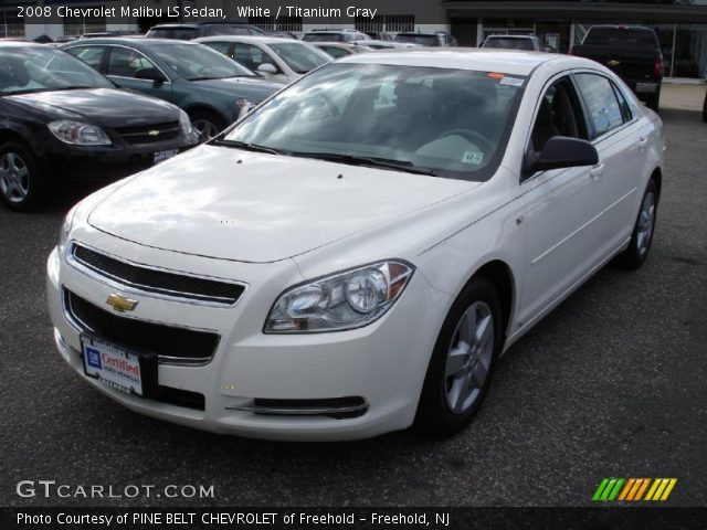 2008 Chevrolet Malibu LS Sedan in White