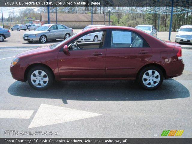 2009 Kia Spectra EX Sedan in Spicy Red Metallic