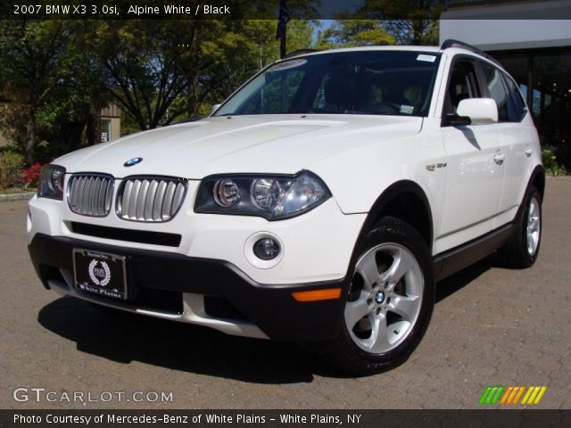 2007 BMW X3 3.0si in Alpine White