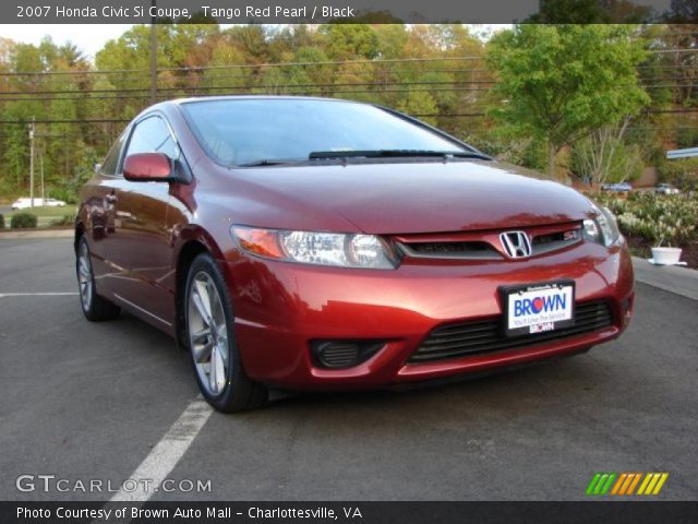 2007 Honda Civic Si Coupe in Tango Red Pearl