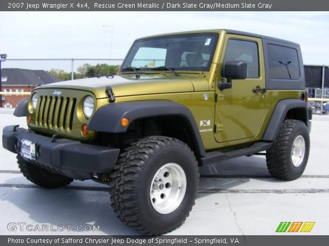 2007 Jeep Wrangler X 4x4 in Rescue Green Metallic