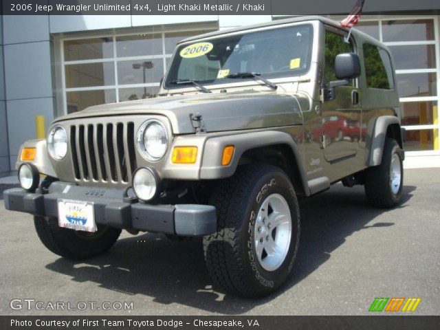2006 Jeep Wrangler Unlimited 4x4 in Light Khaki Metallic