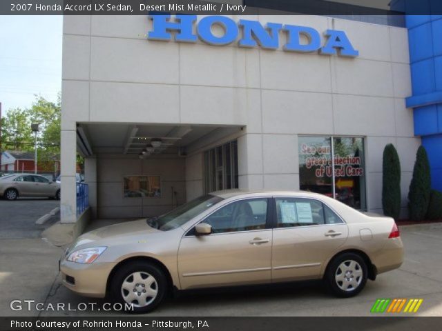 2007 Honda Accord LX Sedan in Desert Mist Metallic