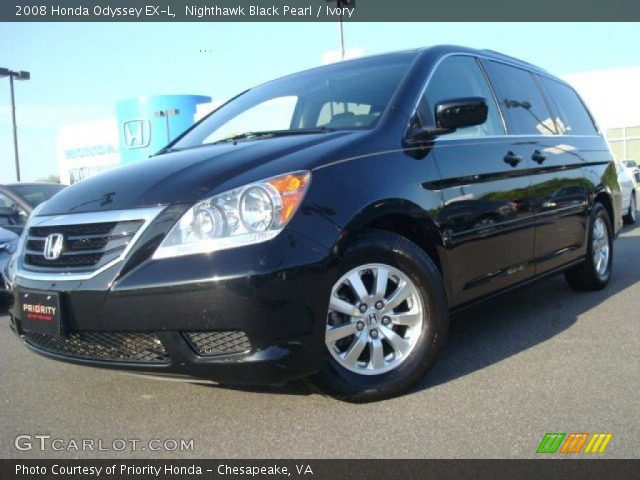 2008 Honda Odyssey EX-L in Nighthawk Black Pearl