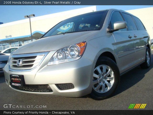 2008 Honda Odyssey EX-L in Silver Pearl Metallic
