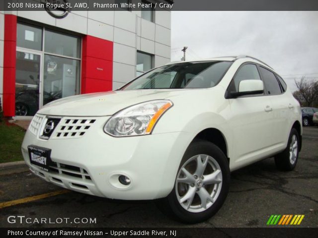2008 Nissan Rogue SL AWD in Phantom White Pearl