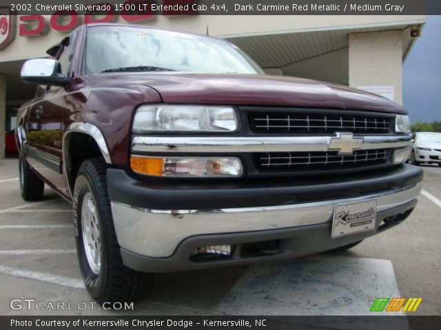 2002 Chevrolet Silverado 1500 LT Extended Cab 4x4 in Dark Carmine Red Metallic