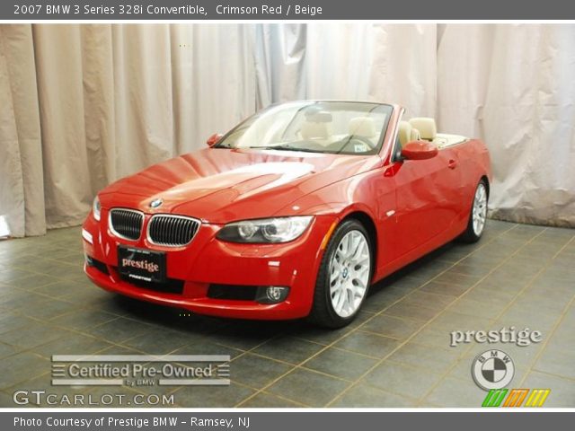 2007 BMW 3 Series 328i Convertible in Crimson Red