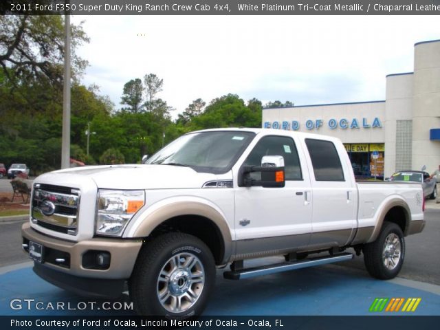 2011 Ford F350 Super Duty King Ranch Crew Cab 4x4 in White Platinum Tri-Coat Metallic