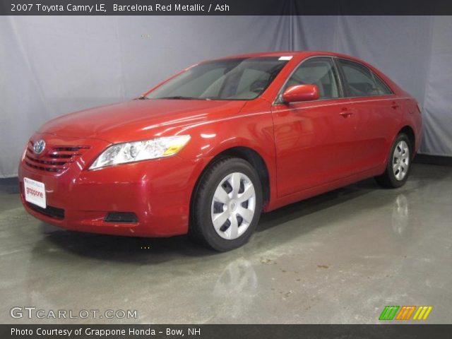 2007 Toyota Camry LE in Barcelona Red Metallic