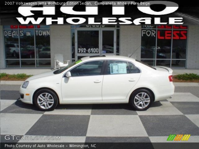 2007 Volkswagen Jetta Wolfsburg Edition Sedan in Campanella White