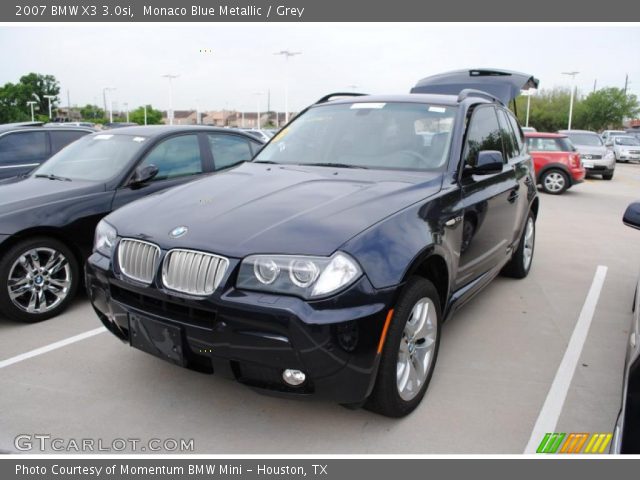 2007 BMW X3 3.0si in Monaco Blue Metallic