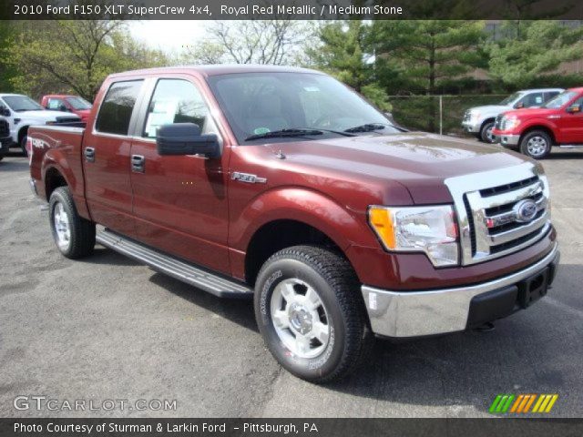 2010 Ford F150 XLT SuperCrew 4x4 in Royal Red Metallic