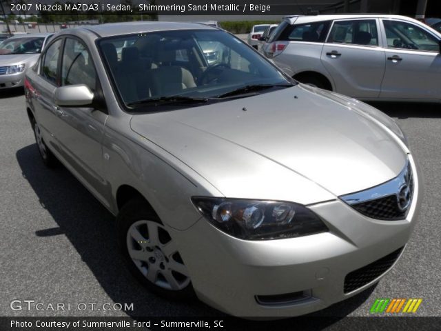 2007 Mazda MAZDA3 i Sedan in Shimmering Sand Metallic