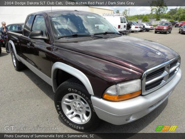 2004 Dodge Dakota SLT Club Cab in Deep Molten Red Pearl