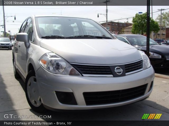 2008 Nissan Versa 1.8 S Sedan in Brilliant Silver