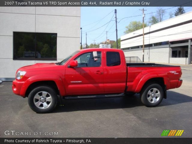 2007 Toyota Tacoma V6 TRD Sport Access Cab 4x4 in Radiant Red