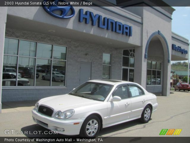 2003 Hyundai Sonata GLS V6 in Noble White