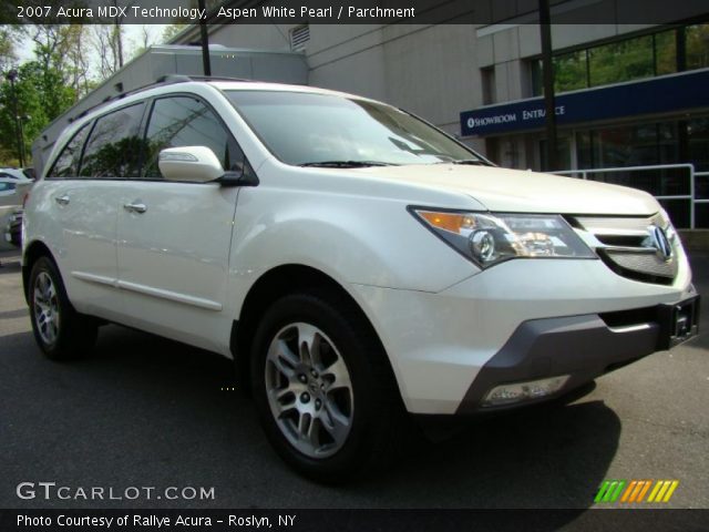 2007 Acura MDX Technology in Aspen White Pearl