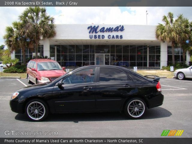 2008 Kia Spectra EX Sedan in Black