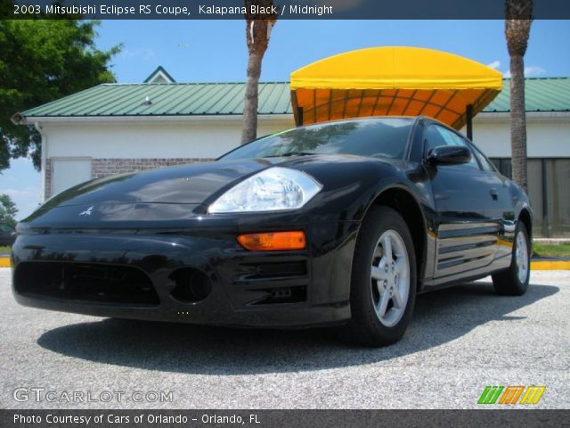 2003 Mitsubishi Eclipse RS Coupe in Kalapana Black