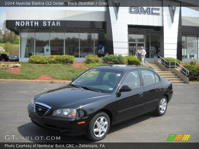 2004 Hyundai Elantra GLS Sedan in Black Obsidian