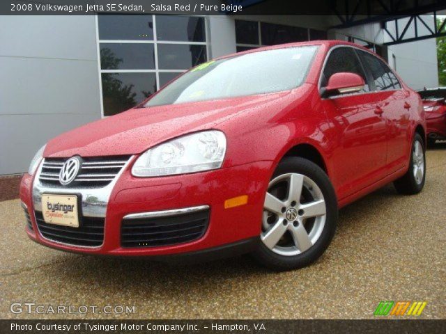 2008 Volkswagen Jetta SE Sedan in Salsa Red