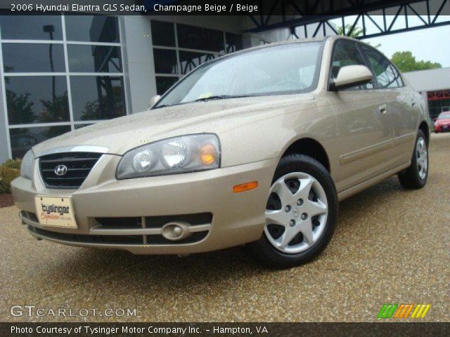 2006 Hyundai Elantra GLS Sedan in Champagne Beige