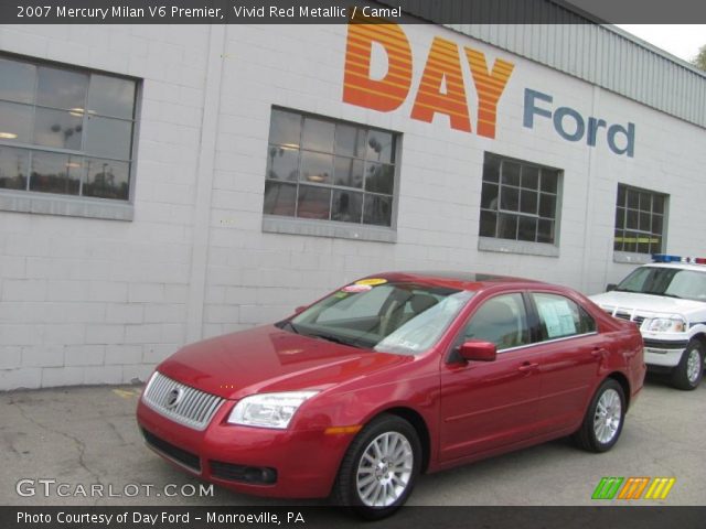 2007 Mercury Milan V6 Premier in Vivid Red Metallic