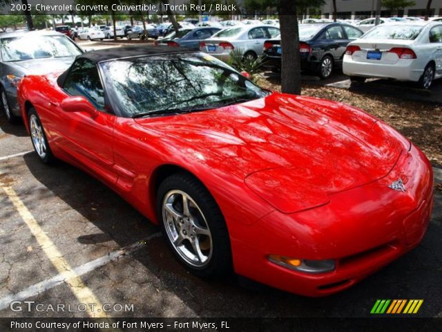 2003 Chevrolet Corvette Convertible in Torch Red