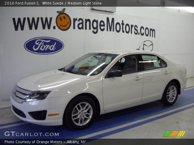 2010 Ford Fusion S in White Suede