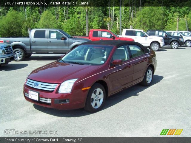 2007 Ford Fusion SE V6 in Merlot Metallic