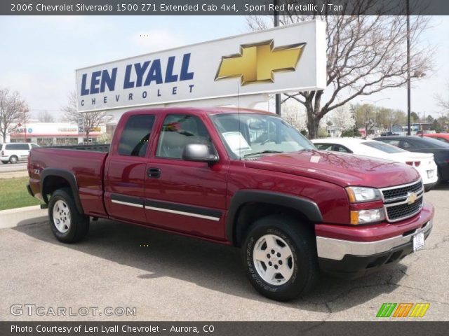 2006 Chevrolet Silverado 1500 Z71 Extended Cab 4x4 in Sport Red Metallic