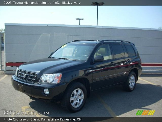 2003 Toyota Highlander Limited 4WD in Black