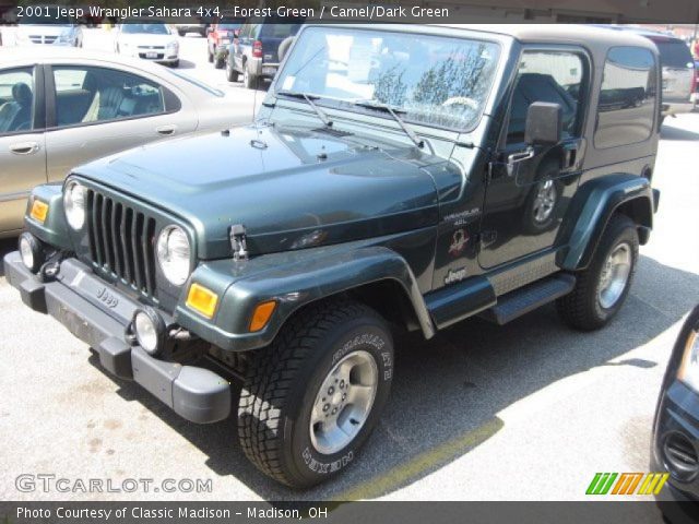 2001 Jeep Wrangler Sahara 4x4 in Forest Green