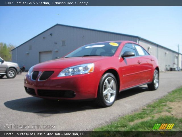 2007 Pontiac G6 V6 Sedan in Crimson Red