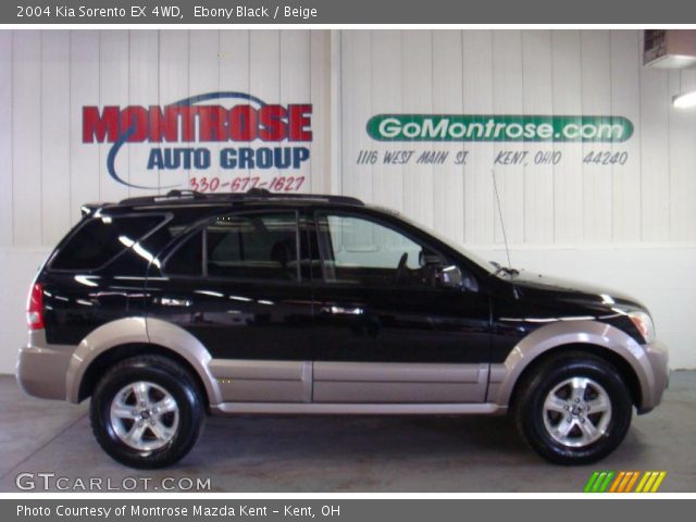 2004 Kia Sorento EX 4WD in Ebony Black
