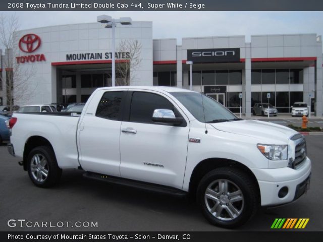 2008 Toyota Tundra Limited Double Cab 4x4 in Super White