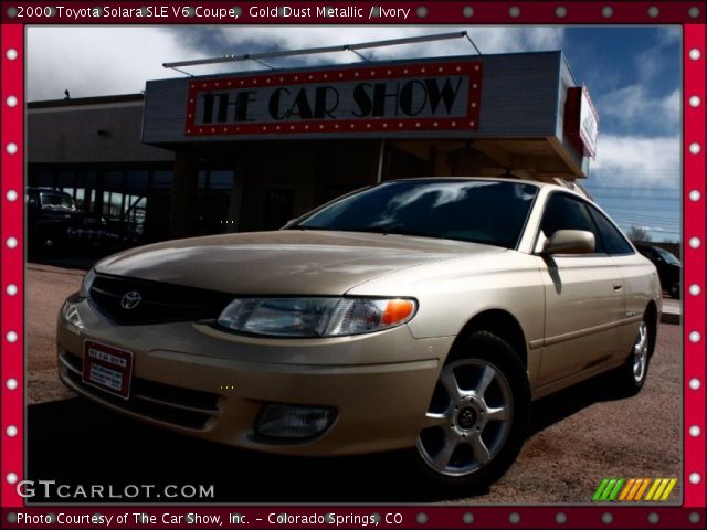 2000 Toyota Solara SLE V6 Coupe in Gold Dust Metallic